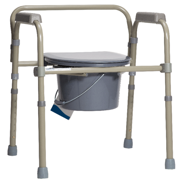 10370 Folding Bedside Commode - Bulk Packed