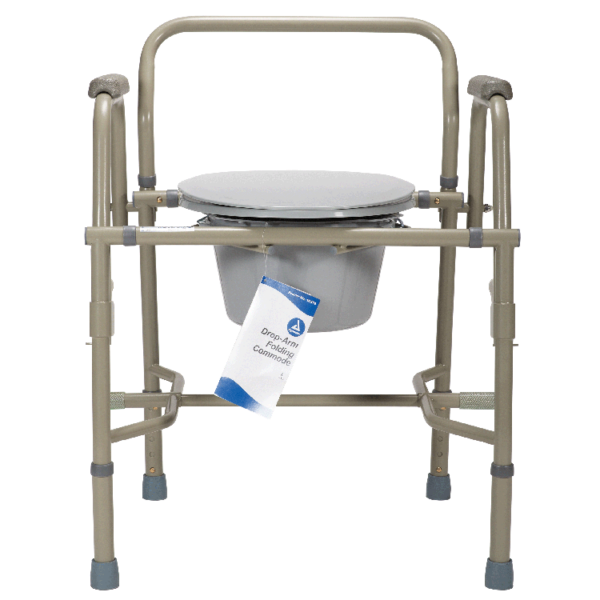 Drop-Arm Commode