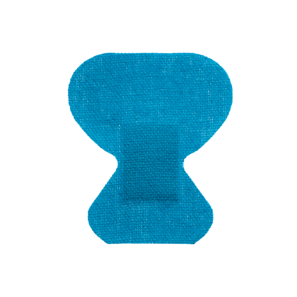 Blue Metal Detectable Woven Bandage Fingertip