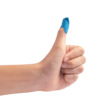 Blue Metal Detectable Woven Bandage Fingertip